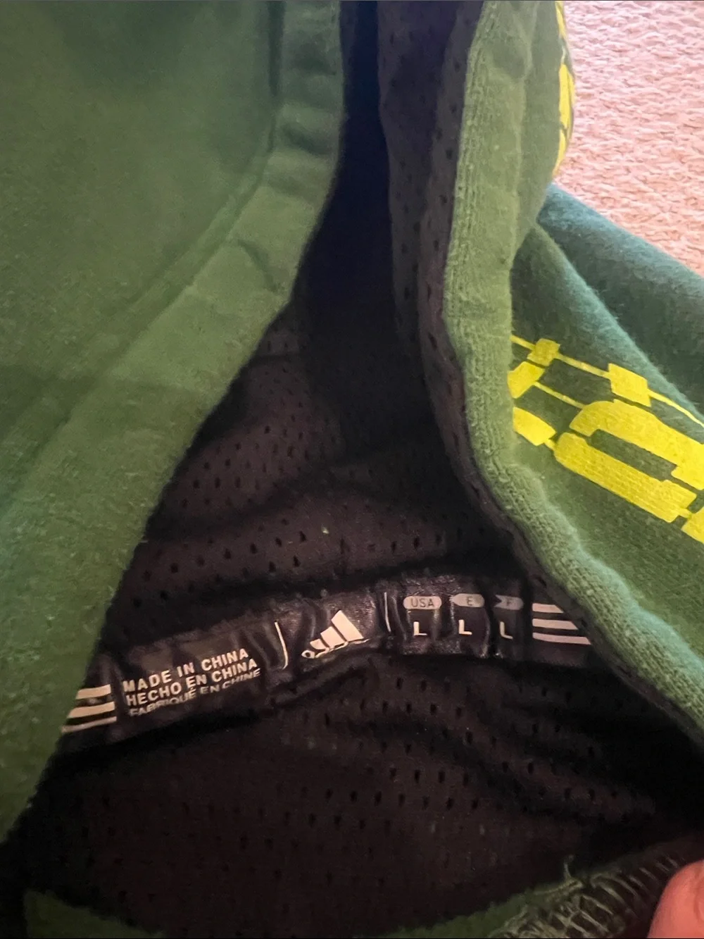 adidas Portland Timbers Green Hoodie with Yellow Accents